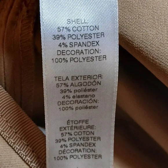 WHITE HOUSE BLACK MARKET Golden Tan Jacket with Satin & Button Details - Picture 11 of 11